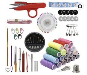 Sewing KIT, XL Sewing Supplies for DIY, Beginners, Adult, Kids, Summer  Campers, Travel and Home,Sewing Set with Scissors, Thimble, Thread,  Needles, Ta for Sale in Ontario, CA - OfferUp