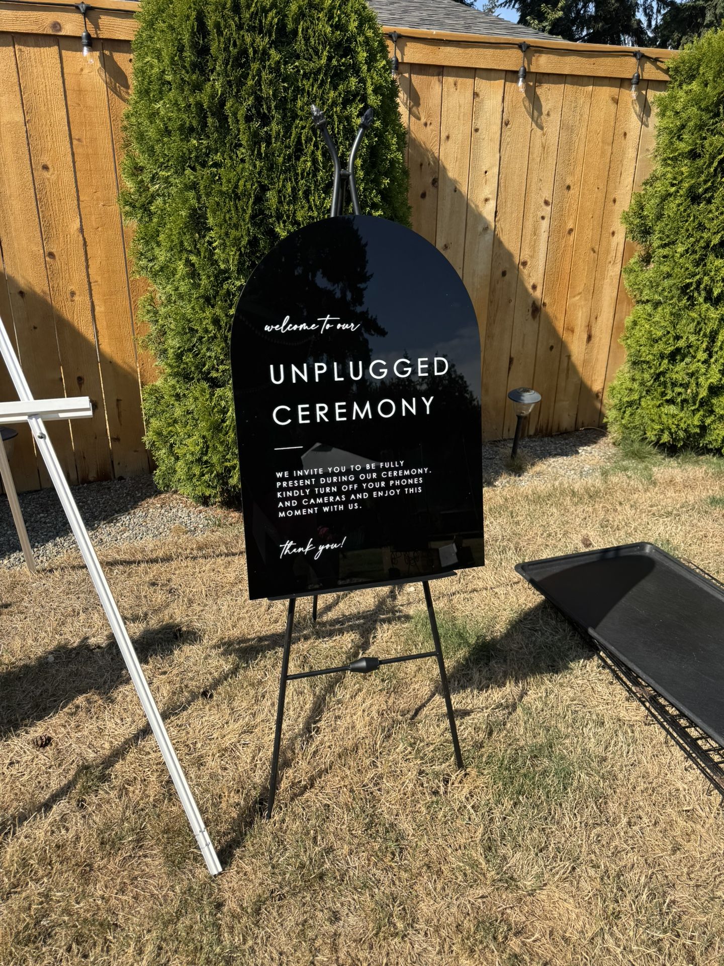 Unplugged Ceremony Sign 