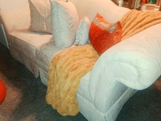 Off white Sofa/ off white pillows