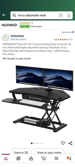 Electric Height Adjustable Desk Top Riser