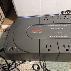 APC BE350U Back-UPS ES, Battery Backup Plus Surge Protector 