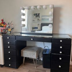 Used Makeup Vanity 