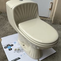 Porcher Toilet in Almond Color 1.6gpf