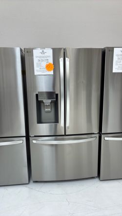 Add’l. 10% Off 🚨 on Large 28 cu ft cpcty LG 3-Dr French Door Refrigerator in PrintProof Steel @$1750 Off MSRP!