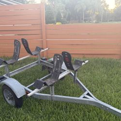 Malone Micro Sport dual kayak trailer