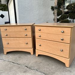 Set of 2 Nightstand Atlanta maple Cajoneras