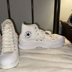 Platform All White Converse 
