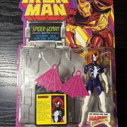 Iron Man Spider-Woman Action Figure New MOC ToyBiz Marvel 1994