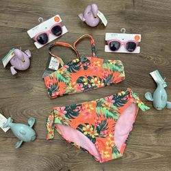 TRAJE DE BAÑO PARA NIÑAS Y ACCESORIOS 