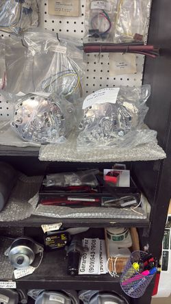 Chrome Chevrolet Alternators One Wire
