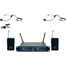 Vocopro UDHDUALB1 Dual UHF, Dsp Hybrid Wireless Microphone System