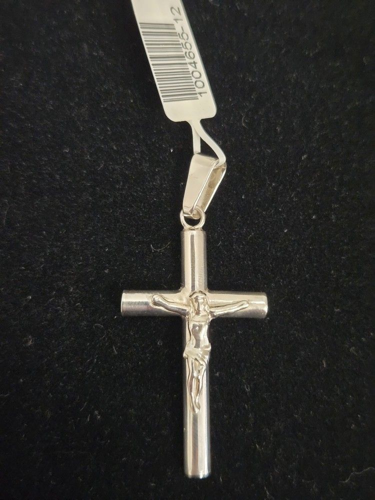 Silver Cross Charm