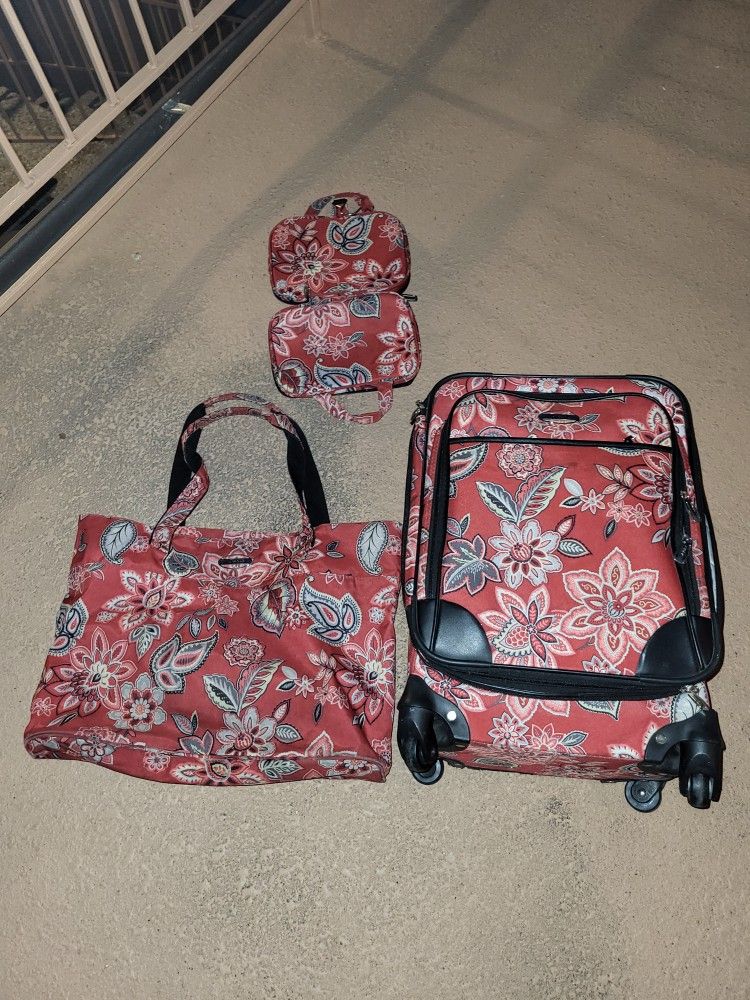 3 piece floral travel pack,All Products : American Fashion Style Bags On Sale