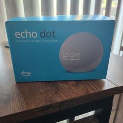 Amazon Echo Dot With Clock Never Used