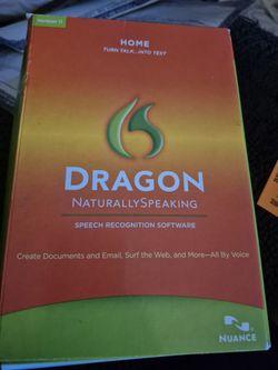 Dragon Voice Recognition Software