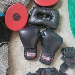 Boxing Ufc Gloves And Pads.
