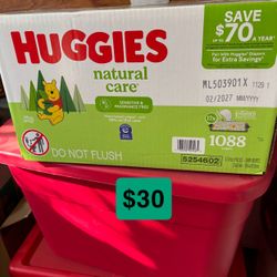 Huggies Natural Care Wipes 1088 Count 