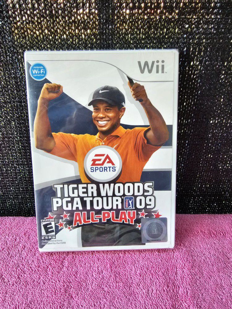 Tiger Woods PGA Tour 09 All-Play (Nintendo Wii, 2008) Brand New Sealed