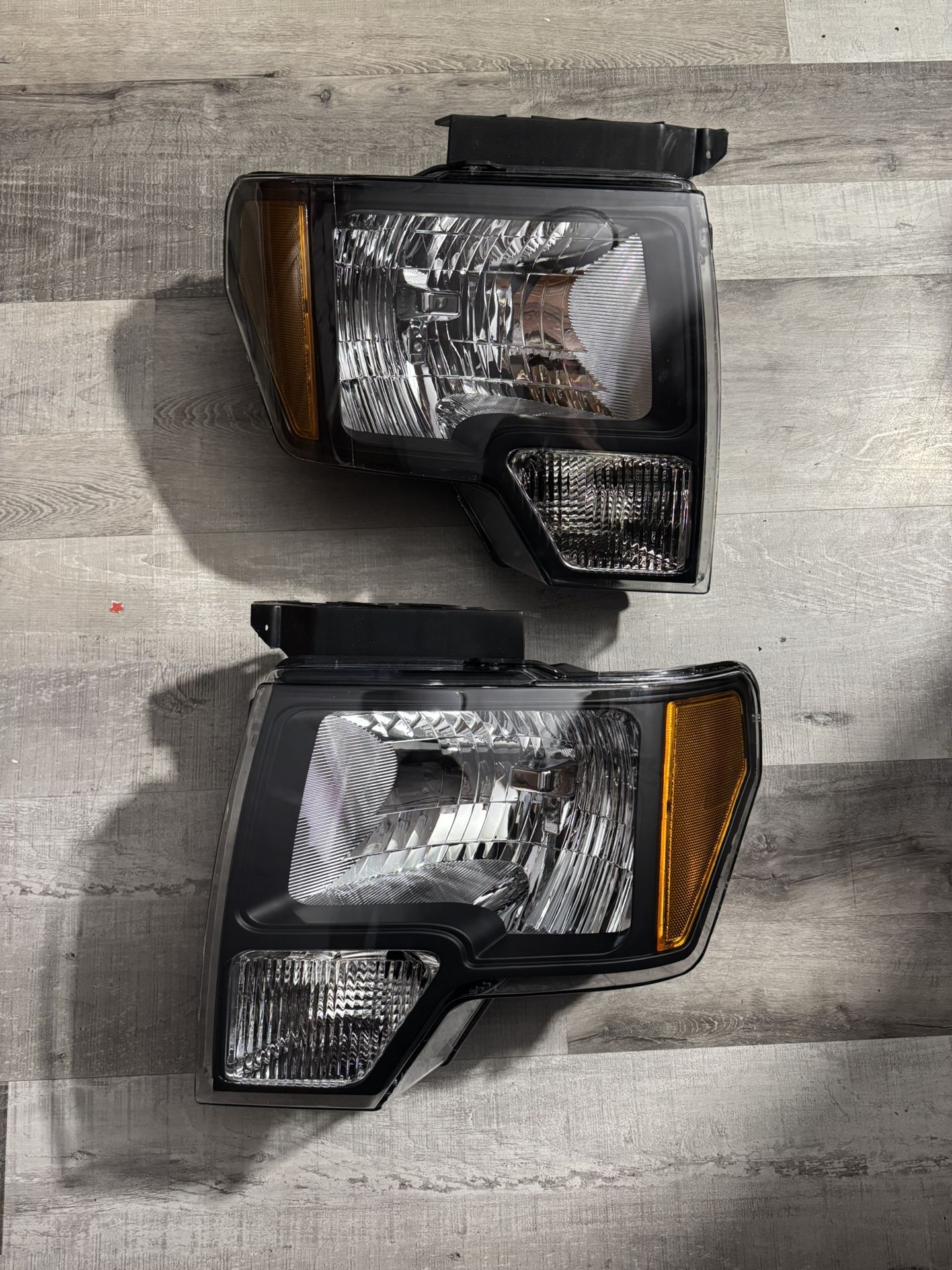 LA Zona Auto Parts 2009 to 2014 Ford F150 OEM STYLE Headlights Luces Micas Calaveras Faros Focos Luz Negras Black
