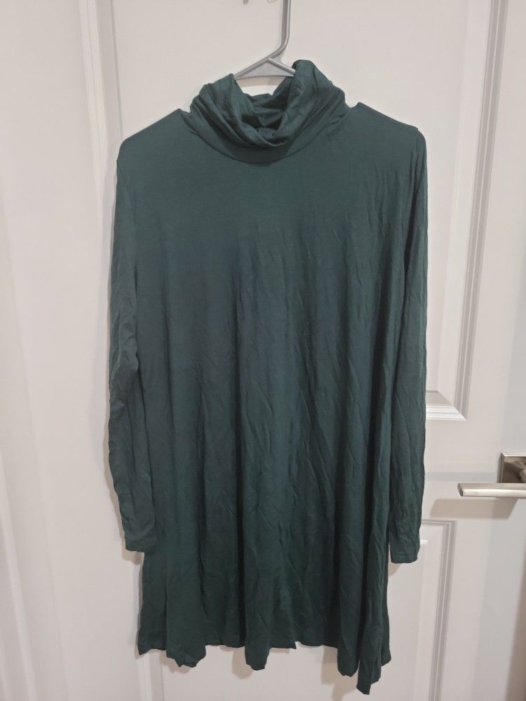Comfy green T-shirt Dress