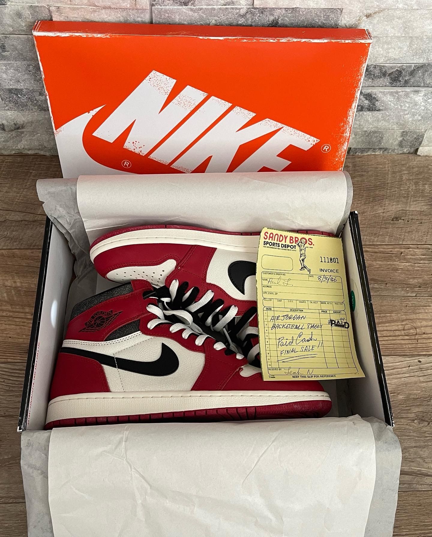 Jordan 1 Lost & Found Mens Size 10