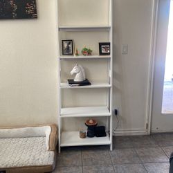 White Bookshelves 