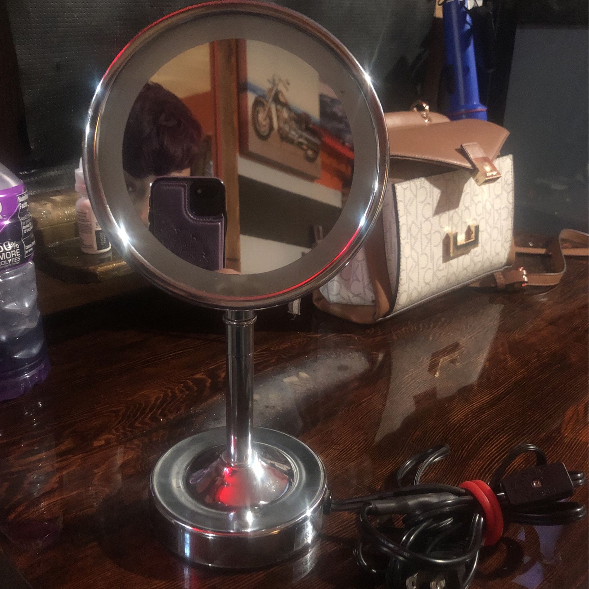 Ring Light Mirror+Magnifying Mirror