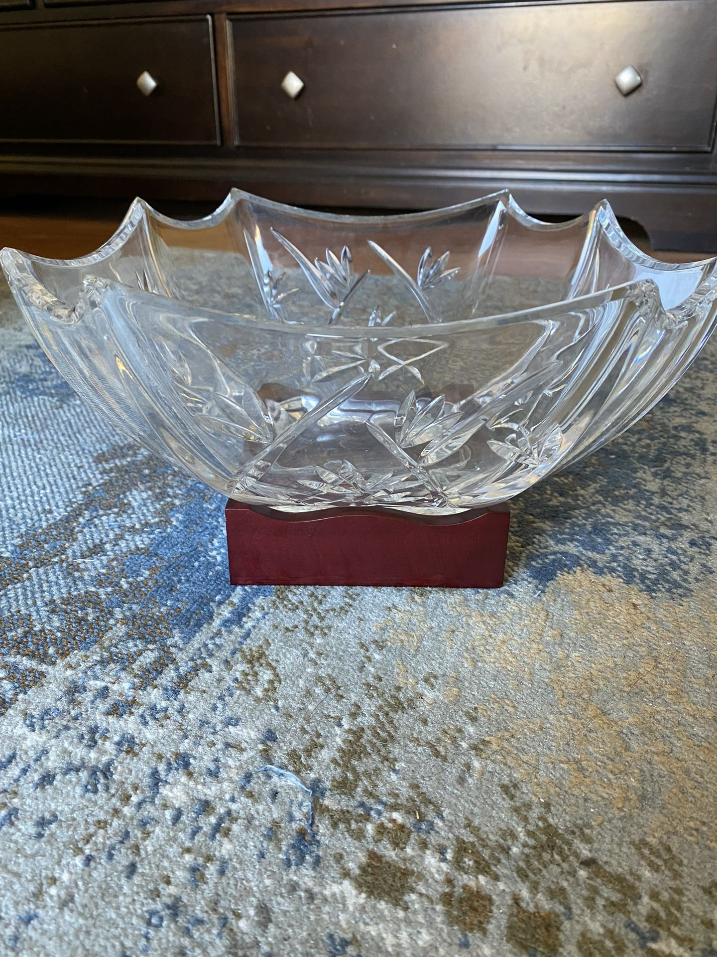 Waterford Crystal 10” Bowl Signed By Artist 