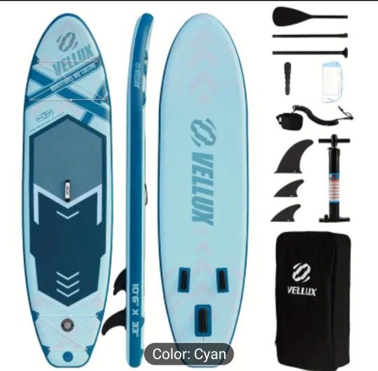 Brand new in box 📦 Cyan high weight capacity SUP paddleboard with accessories! 🩵