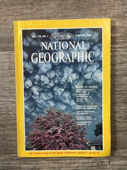 National Geographic January 1981 Mt St Helens Ancient Ashfall Poland Roaches 