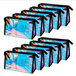 10 PCS Holographic Clear Bags