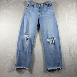 Levi’s Ridcage Straight Ankle Women’s Size 27x27 Blue Distressed 90s Y2K #2792