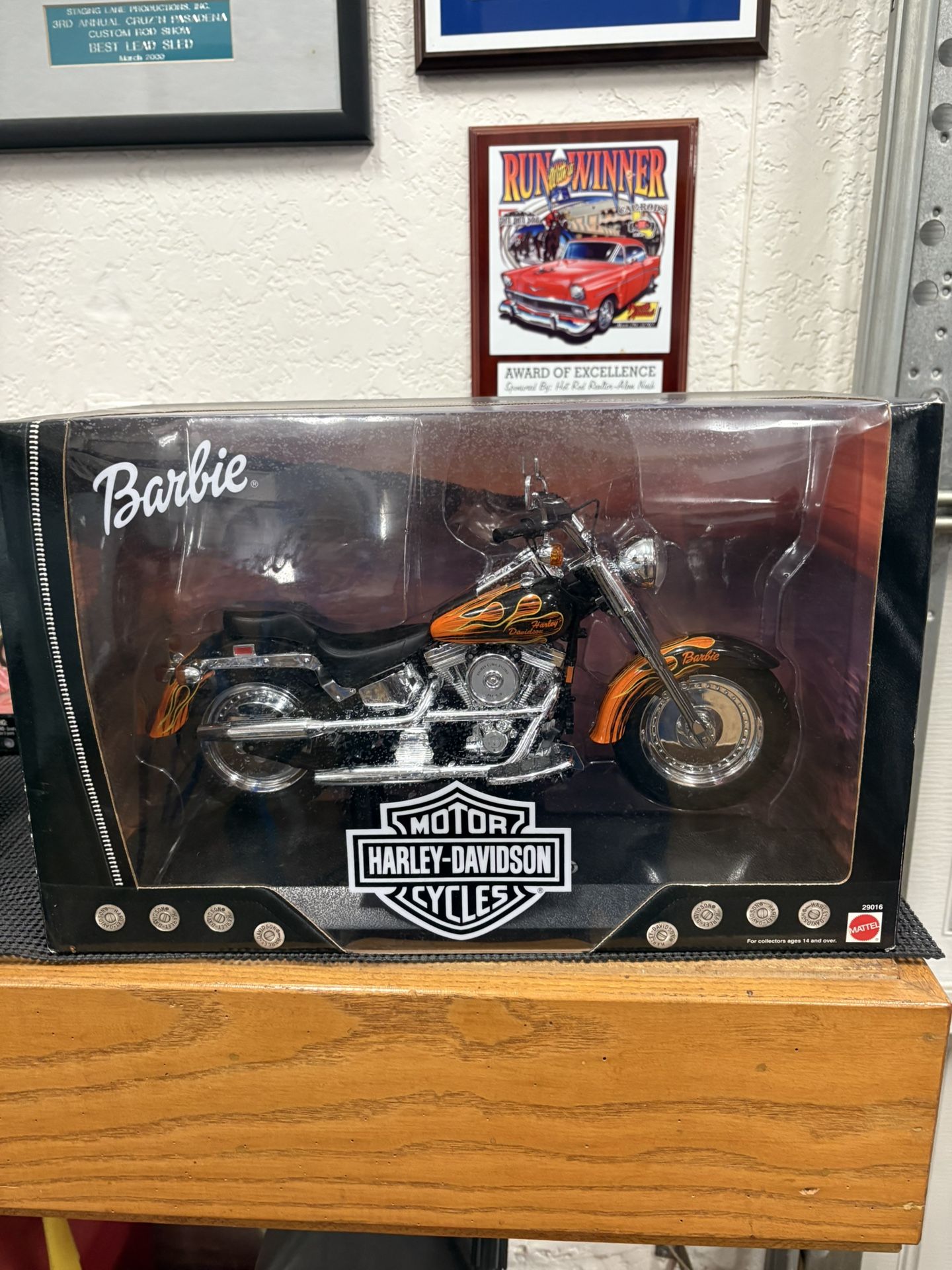 Barbie Harley-Davidson Fat Boy Replica Motorcycle Vehicle 2000 Mattel NRFB