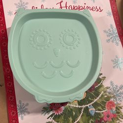 NEW- 3 For $1  Kids Owl Plates 