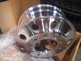 22.5x8.25 alum wheels and 24.5 brandnew