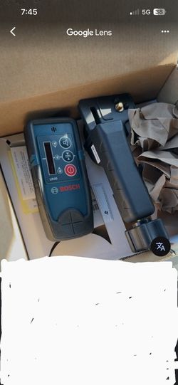 BOSCH LR30 LASER LEVER RECEIVER RED BEAM W/TOD CLAMP