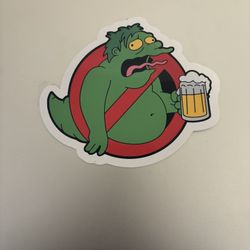 Laptop, Ghostbusters, Barney Simpson sticker