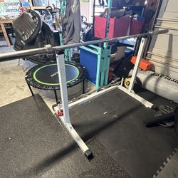 Squat and bench rack plus Olympic 45lb universal bar