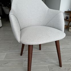Dinning Chair Gray Upholstered Allmodern
