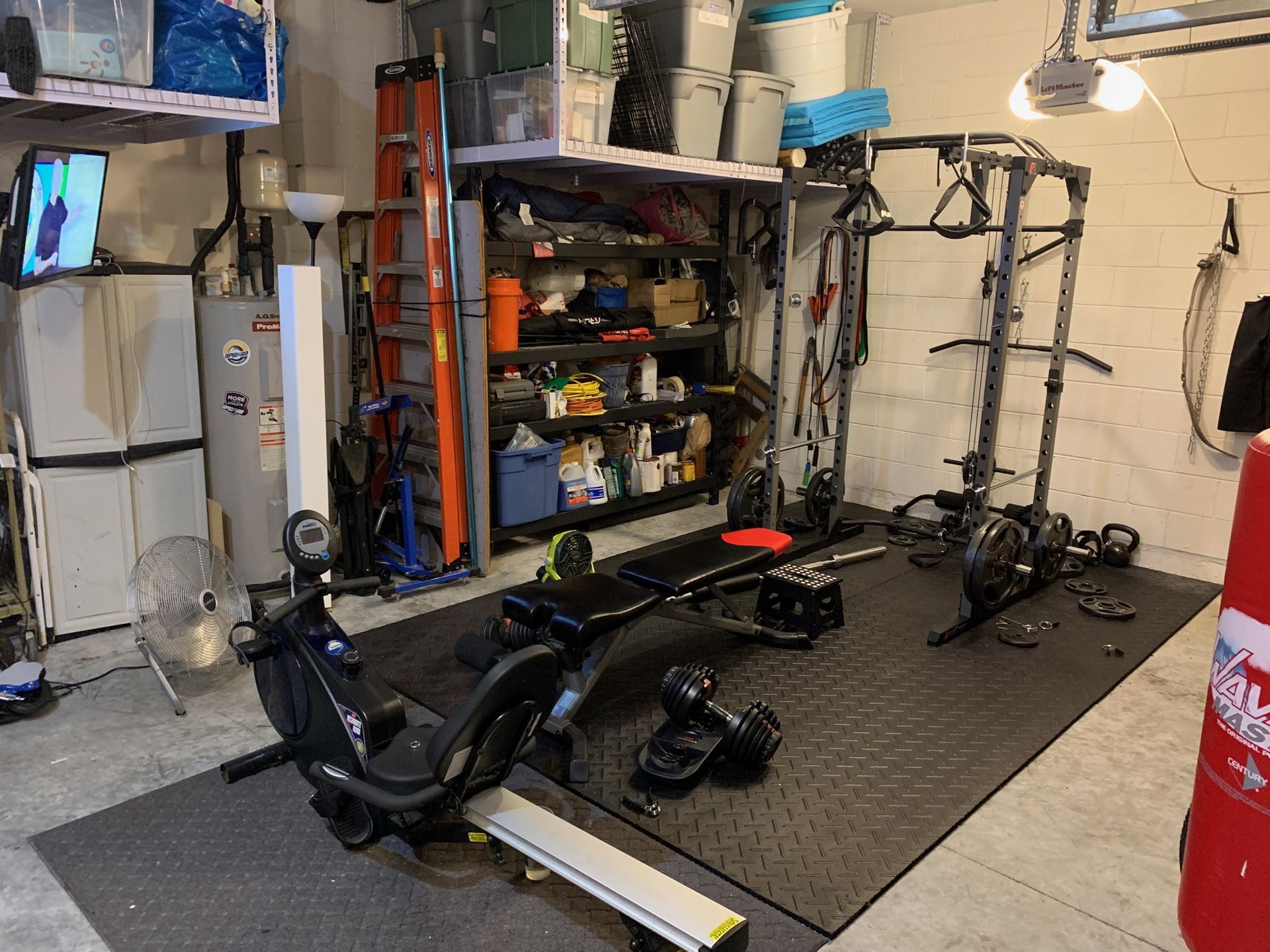 Power Rack, Weights And Accessories