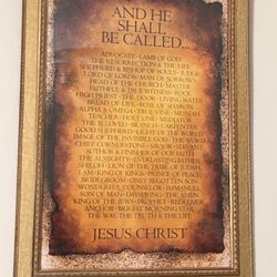 Names Of Christ - And He Shall Be Called  Framed Print