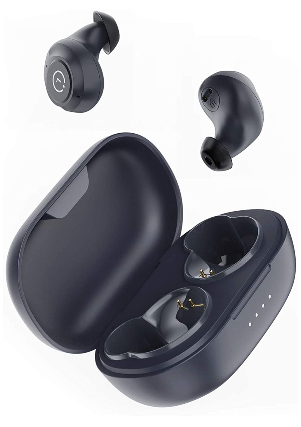 E60 Bluetooth Wireless Earbuds with Wireless Charging Case, 8H Continuous Playtime, IPX8 Waterproof Bluetooth Earbuds