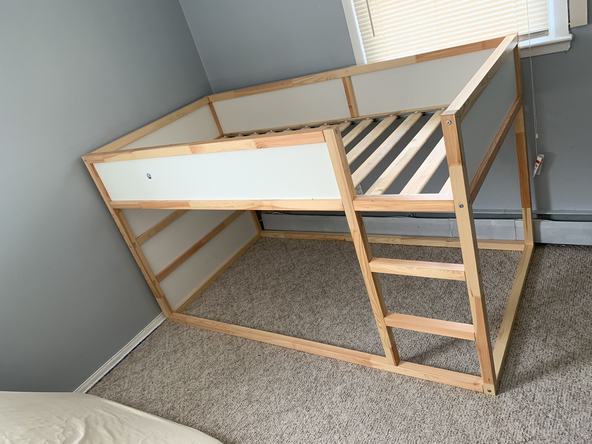 IKEA Kura bunk bed with 2 twin mattresses