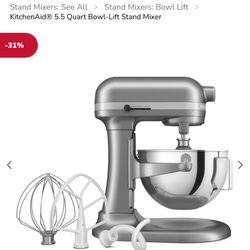 New Never Used KitchenAid Mixer 