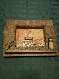3d fish and map picture.
