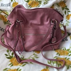 Mauve Large Satchel Purse 