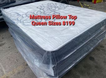 ✨️Mattress✨️
🔹️Pillow top
🔹️All sizes available
🔸️12" inches tall
🟢Queen $199
🔵Full $180
🟣Twin $150
🟡King $330
🟠Cal King $330
🔴Same day deliv