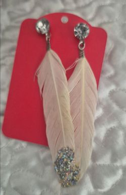Feather earrings