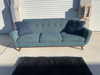 East Side Teal Sofa for Sale in New Braunfels TX OfferUp