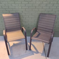 Pair Of  Patio Chairs 